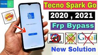 Tecno Spark Go 2020, 2021 FRP Bypass | New Trick | Tecno Spark Go (KE5) Google Account Bypass |