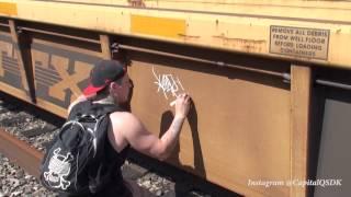 GRAFFITI - KEEP6 - SDK 2015 #6 - HANDSTYLES TIMELAPSE - TRAINS