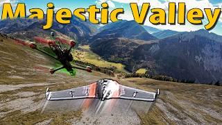 Majestic Valley FPV Adventure: ARWing Chase, Epic Dives, and INAV Autolanding (failsafe)