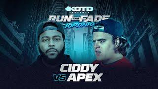 KOTD - CIDDY vs APEX I #RapBattle (Full Battle)