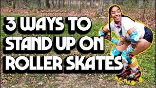 How to Stand Up on Roller Skates