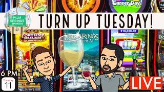 LIVE Jackpot Handpay! First Ever Turn Up Tuesday with the Palm Springs Spinners