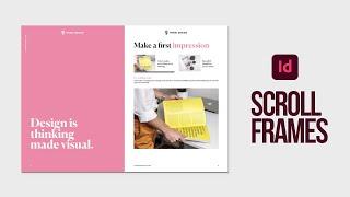 Learn how to create interactive scrolling frames in Adobe InDesign