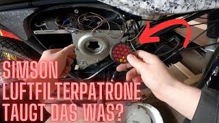 Simson Tuning Luftfilterpatrone NR 1000 Soviel Leistung Steckt dahinter!  | Ich bin wieder da !