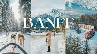 TRAVEL VLOG | 冬天的Banff 美得像天堂？！狗狗雪橇太夢幻～在路易斯湖上溜冰️絕對是人生清單之一！[附景點]