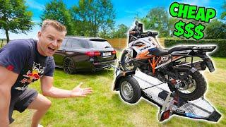 I BOUGHT a FOLDING Motorcycle TRAILER