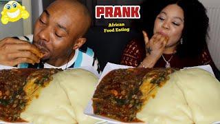 SERVING MY HUSBAND BONE WITHOUT MEAT *GONE WRONG*  | Fufu and Okro Soup MUKPRANK | Prank Video