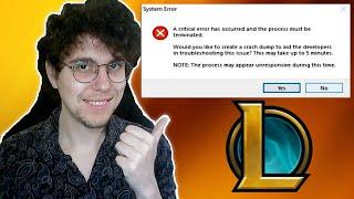 How To Fix A Critical Error Has Occurred In League Of Legends