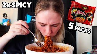 Korean 2x Spicy Fire Noodle Challenge