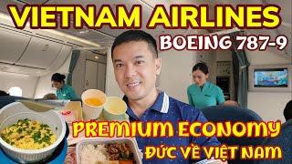 VNA Premium Economy Frankfurt  Saigon VN30 - Tân Sơn Nhất mới sáng đã đông nghẹt || Nick Nguyen