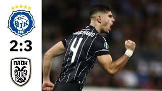 HJK 2-3 PAOK Highlights Europa Conference League 2023-2024