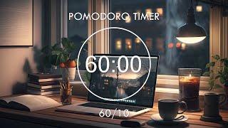 10-Hour Study With Me • 60/10 Pomodoro Timer - 60/10 Pomodoro Timer with lofi hiphop  Focus Station