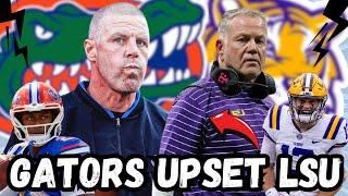 GATORS UPSET LSU - LIVE REACTION HUGE WIN