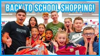 Back To School Shopping! | Clothes Shopping For 14 Kids!