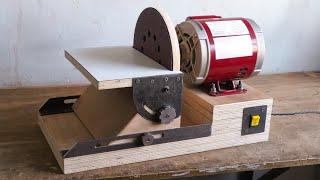 How To Make A 9 inch Disc Sander || Replaceable velcro Disc || Tilting Work Surface