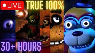 FINAL GAME OF 100% FNAF MARATHON FOR 10TH ANNIVERSARY?!? GONE WRONG  NOT CLICKBAIT!