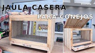 JAULA CASERA para CONEJOS: Hacer jaulas para conejos usando palés // Bricomania