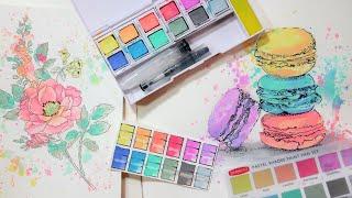 NEW! Derwent Pastel Watercolor Pan Paint Review