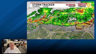 Tracking Thursday morning storms