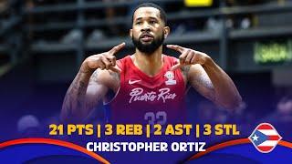 Christopher Ortiz  | Full Highlights vs. BRA | 21 PTS, 3 REB, 2 AST | #FIBAWC 2023 Qualifiers