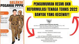 Pengumuman RESMI Reformulasi Tenaga Teknis, Banyak Pelamar yang KECEWA !!!