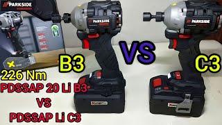 Best Parkside Performance Impact Driver PDSSAP 20 Li B3   VS Newer Version PDSSAP 20 Li C3 #lidl