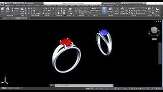 How to Make Diamond Ring in AutoCAD ||3D Modeling