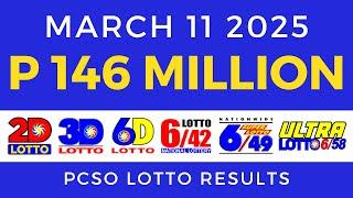 Lotto Result Today 9pm March 11 2025 PCSO