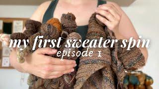 planning my first handspun sweater • spin with me, episode I