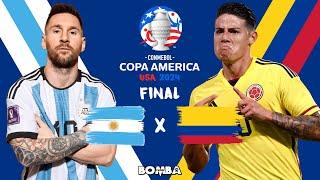 Argentina x Colômbia - Final da Copa América 2024 -  Simulação Bomba Patch #copaamerica