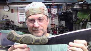 Adding A Micarta Handle To A Cold Steel Jungle Machete, Step By Step