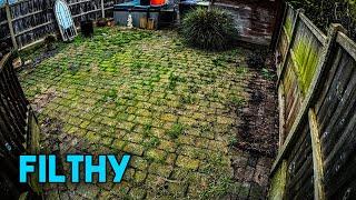 We Pressure Wash this EXTREMELY WEEDY Patio in Real Time *ASMR*