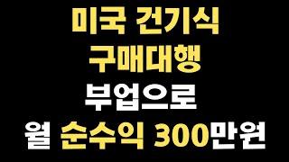 미국 건강기능식품 구매대행 부업으로 순이익 월300만원 인증!