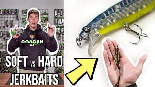 HOW TO FISH SOFT vs. HARD JERKBAITS! ( Googan DART vs SCOUT )