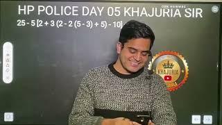 HP POLICE MATHS LIVE MIX QUIZ SESSION 2024|| HP POLICE PREPARATION LIVE BY KHAJURIA SIR|KHAJURIA SIR