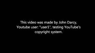 Youtube copyright test - created by user1