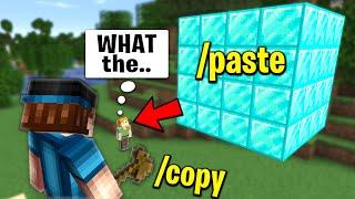 Minecraft Copy and Paste world edit trolling...