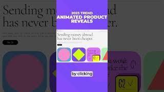 Web Design Trend 2023 - Animated Product Reveals