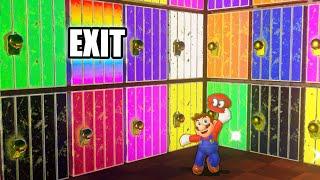 100 Mystery Doors But Only One Lets MARIO Escape  (Super Mario Odyssey 100 Doors Challenge)