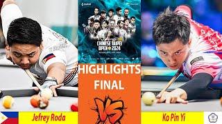 HIGHLIGHTS FINAL | Jefrey Roda vs Ko Pin Yi | UNIVERSAL CHINESE TAIPEI OPEN 2024