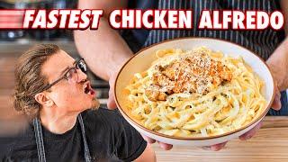 Making Chicken Alfredo Faster Than A Restaurant | But Faster
