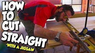 How to cut straight (when you only have a jigsaw)