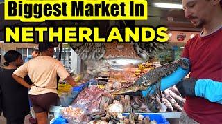 Haagse Markt, The Hague Den Haag (Biggest Fish Market In Netherlands) 