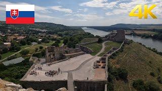 Slovakia - Devin Castle - Danube River - Walking Tour 4k