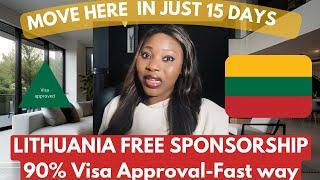 MOVE TO LITHUANIA  -FOR FREE -VISA IN 15 DAYS WITH 90% APPROVAL RATE