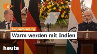 heute 19:00 Uhr vom 25.10.24 Scholz in Indien, Rundfunkreform, Gespräche zur Waffenruhe in Gaza