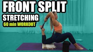 FRONT SPLIT STRETCH WORKOUT (60 min Training at home)