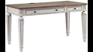 Review Signature Design by Ashley Realyn Home Office Desk Two-tone 2021