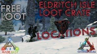  Easy FREE LOOT All 5 Loot Crate Locations | Crystal Isles | ARK: Made Easy