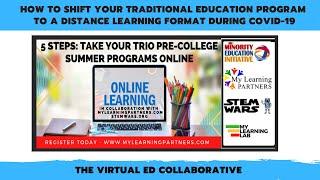 How to Shift Your Traditional Education Program to a Distance Learning Format in 5 Steps (Afternoon)